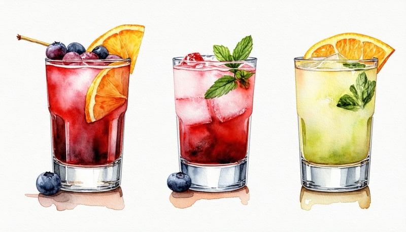 Custom pet cocktail illustration by The Signature Sip Store